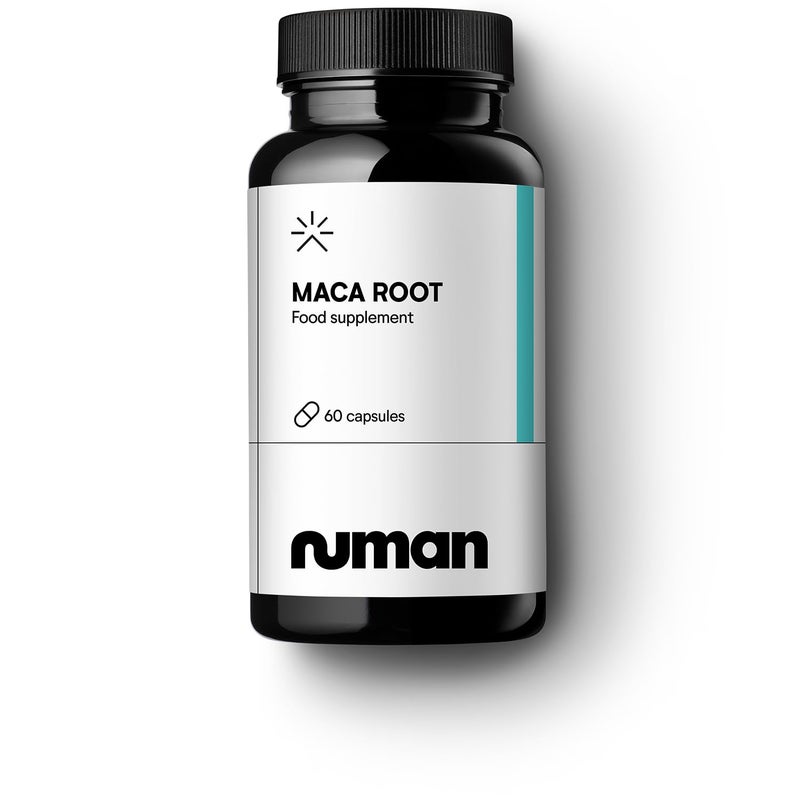 Numan - Maca Root Capsules for Men 2500mg - High Strength Peruvian Maca Supplement - 60 Vegan Capsules Non-GMO